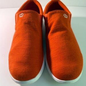 Merinos Men’s Slip On Shoes Orange 100%  Wool Lightweight Breathable Size 13